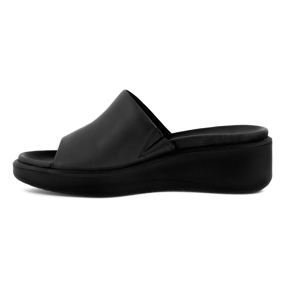 Sandalias Mujer - ECCO Flowt Lx Wedge - Negros - RCA526814